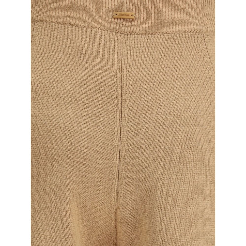 Max Mara Beige Wool Casual Pants