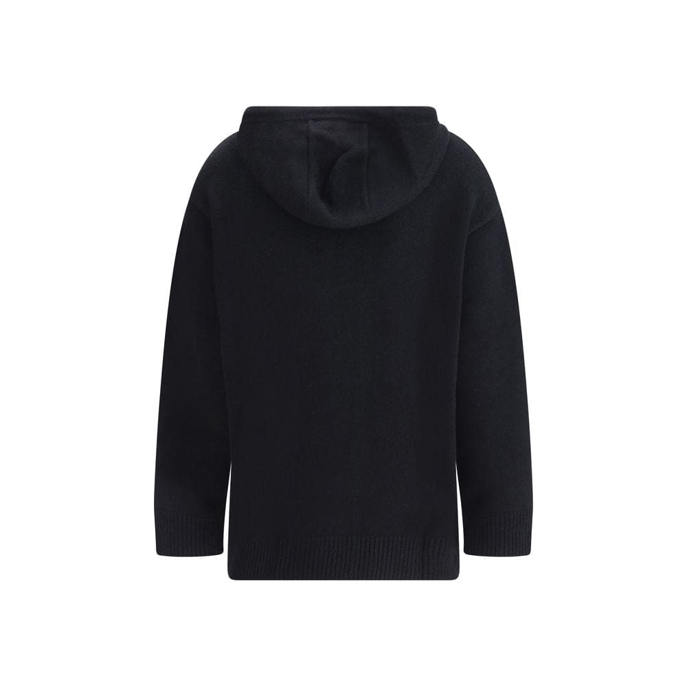 Max Mara Black Wool Hoodie