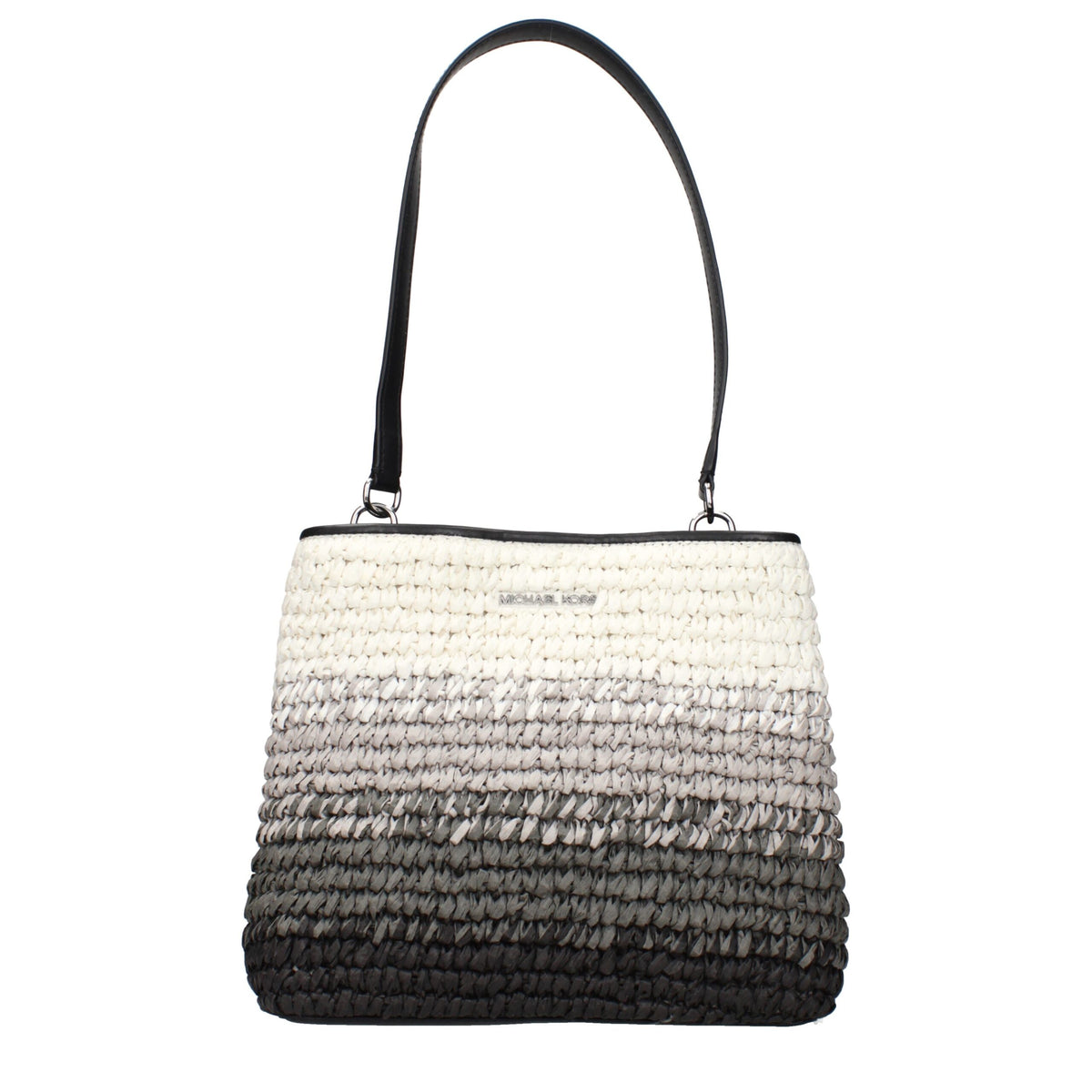 Michael Kors Black Raffia Shoulder Bag
