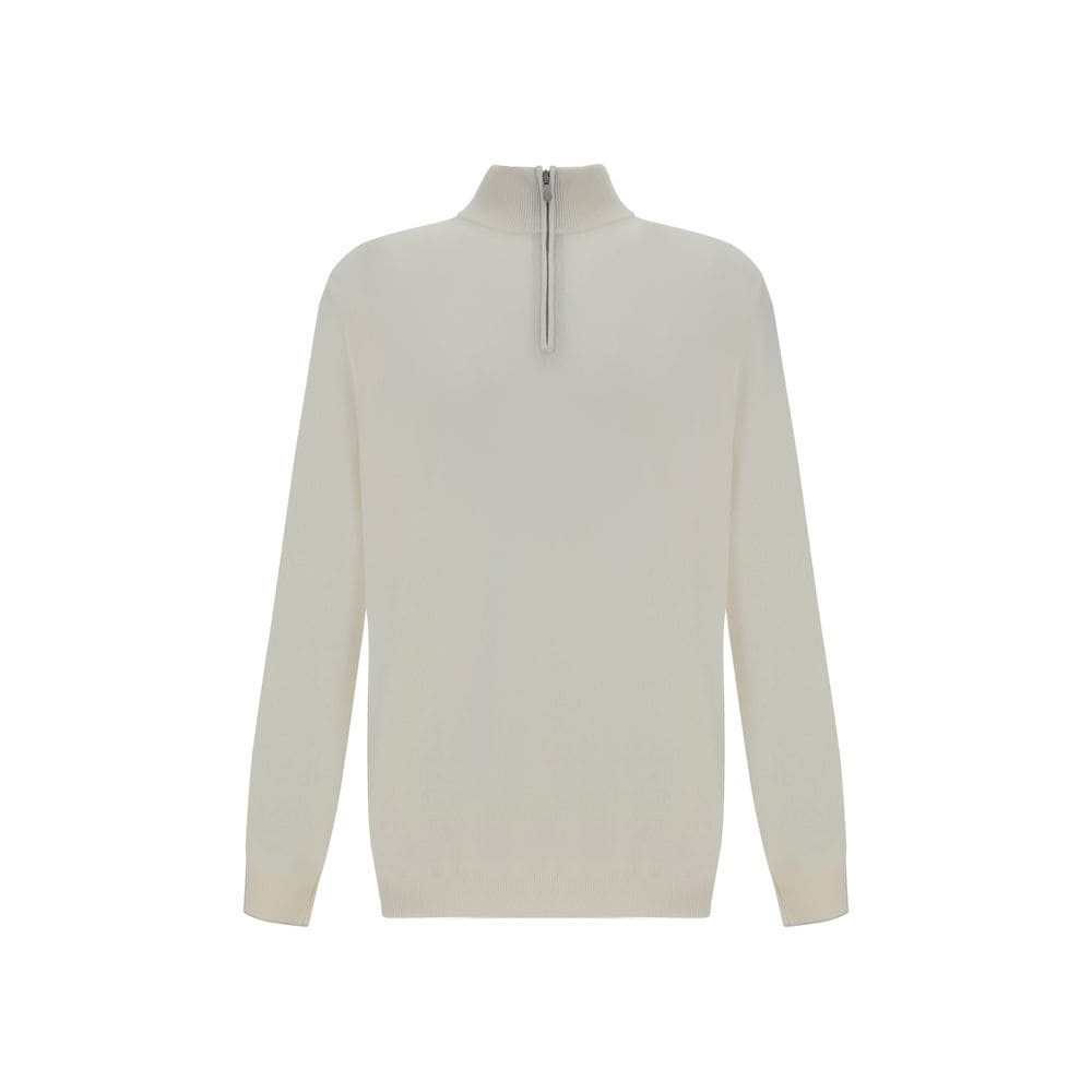 Brunello Cucinelli White Cashmere Cashmere Sweater