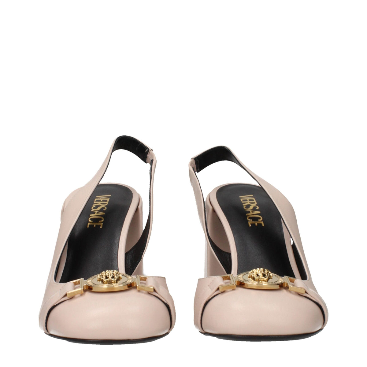 Versace Pink Leather Pumps