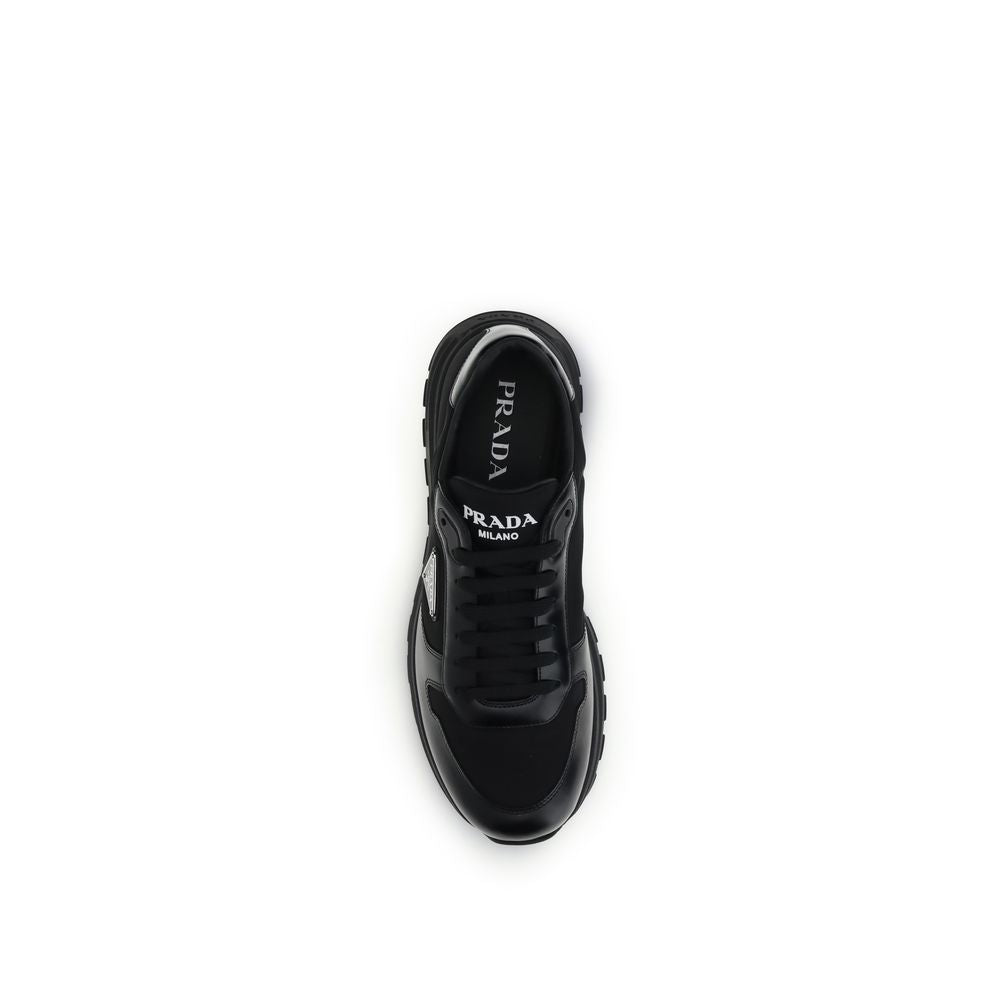 Prada Black Recycled Polyamide Athletic Sneakers