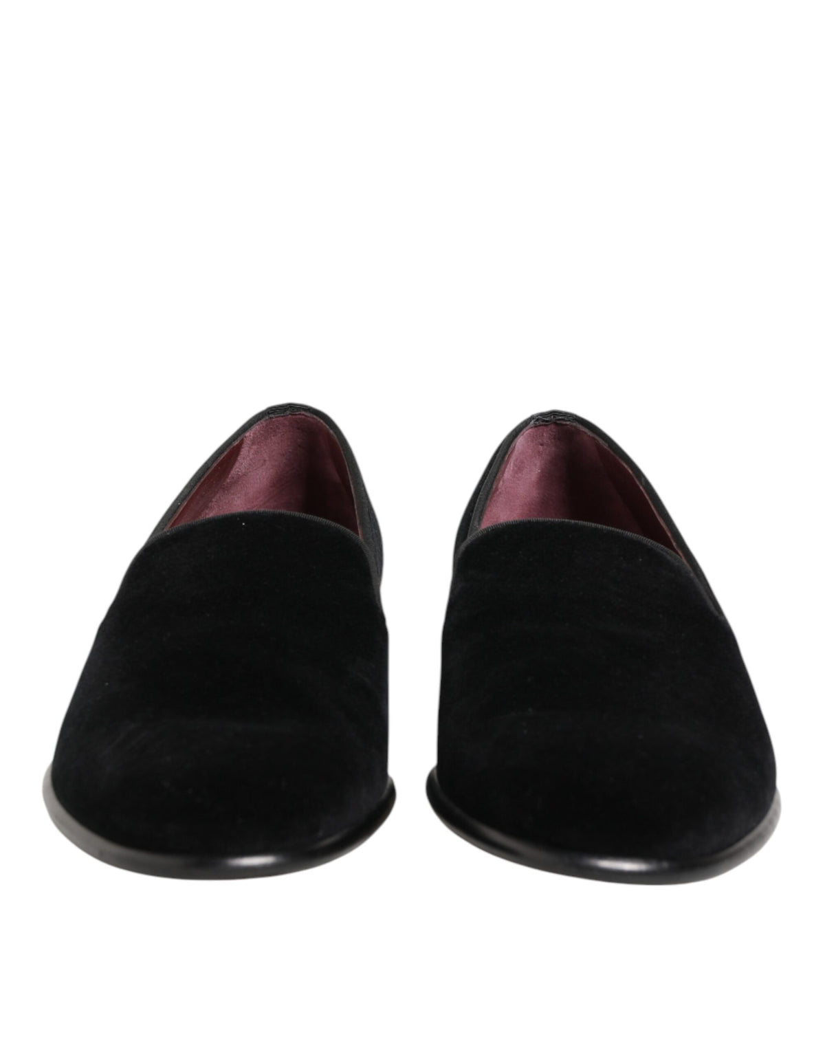 Dolce & Gabbana Black Leather Suede Slip On Loafer Dress Shoes