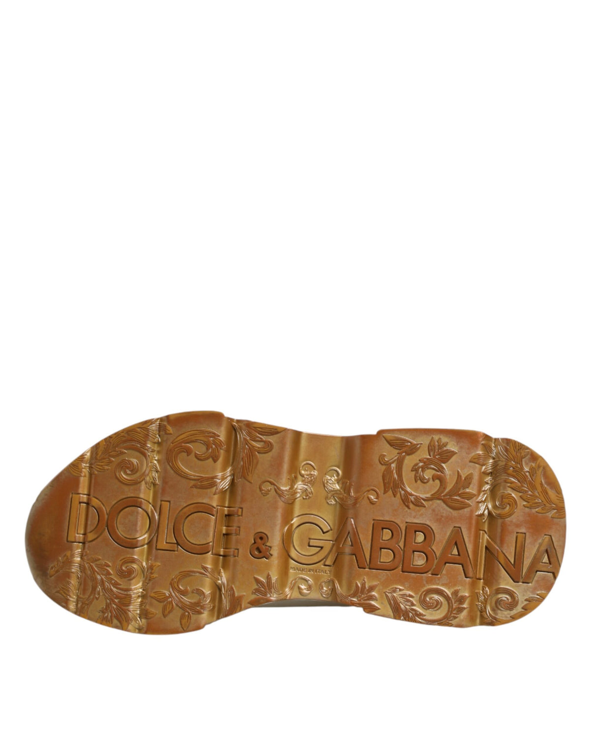 Dolce & Gabbana White Gold Daymaster Low Top Sneakers  Shoes