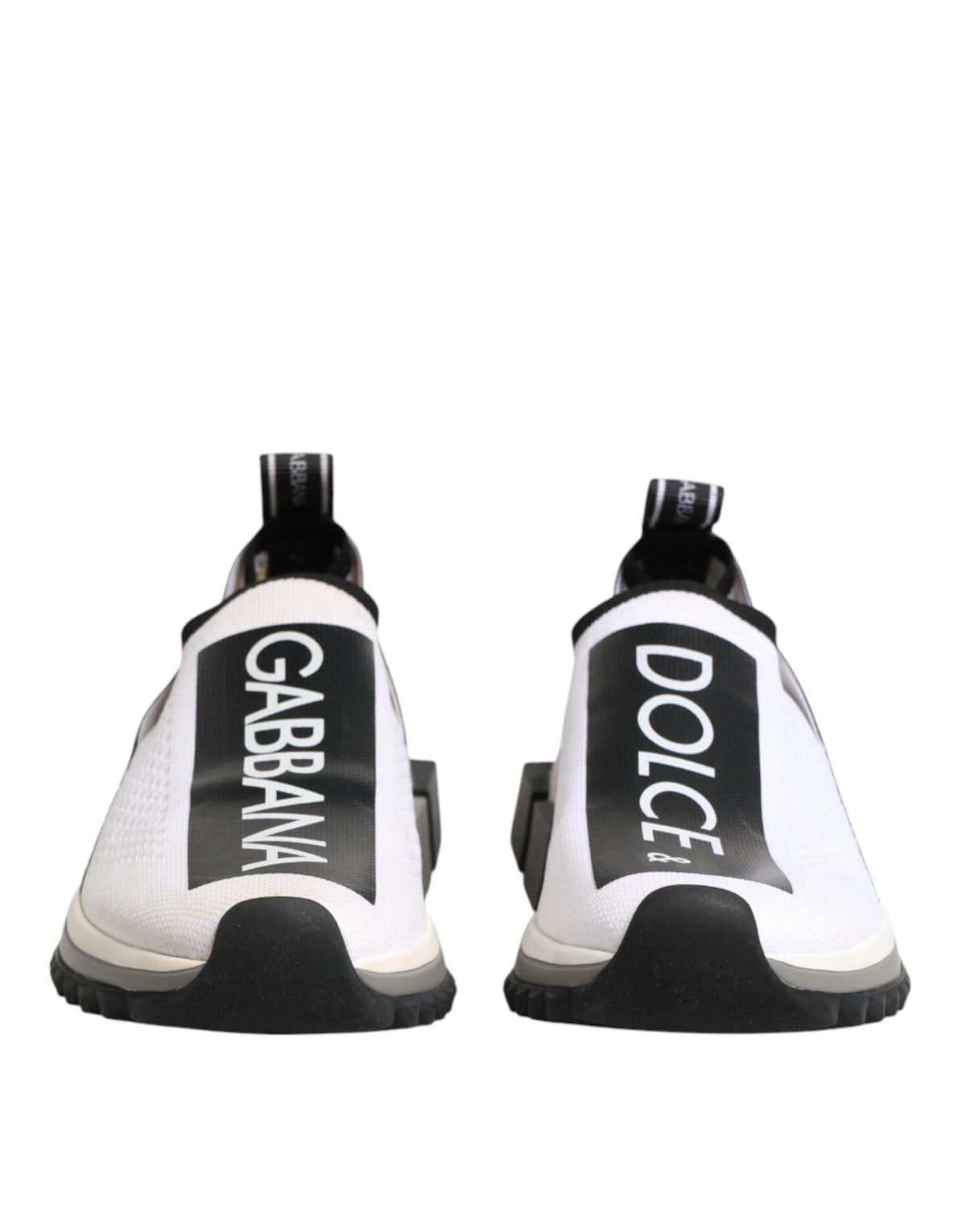 Dolce & Gabbana White Logo Low Top Sorrento Sneakers Shoes