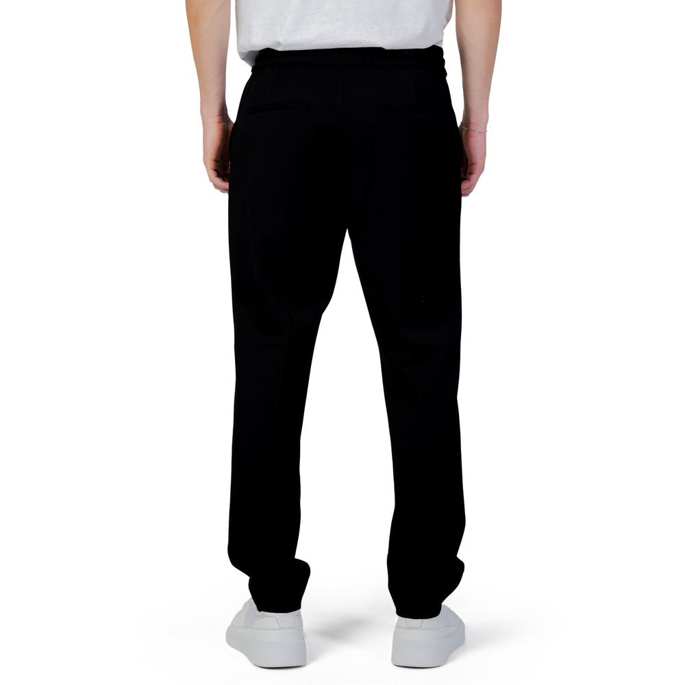 Hugo Boss Black Polyester Casual Pants