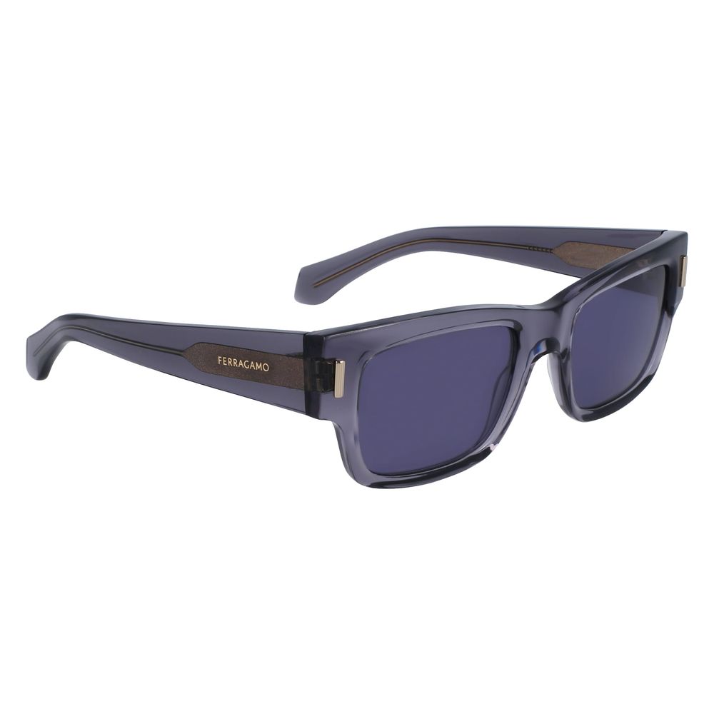 Ferragamo Gray Acetate Sunglasses
