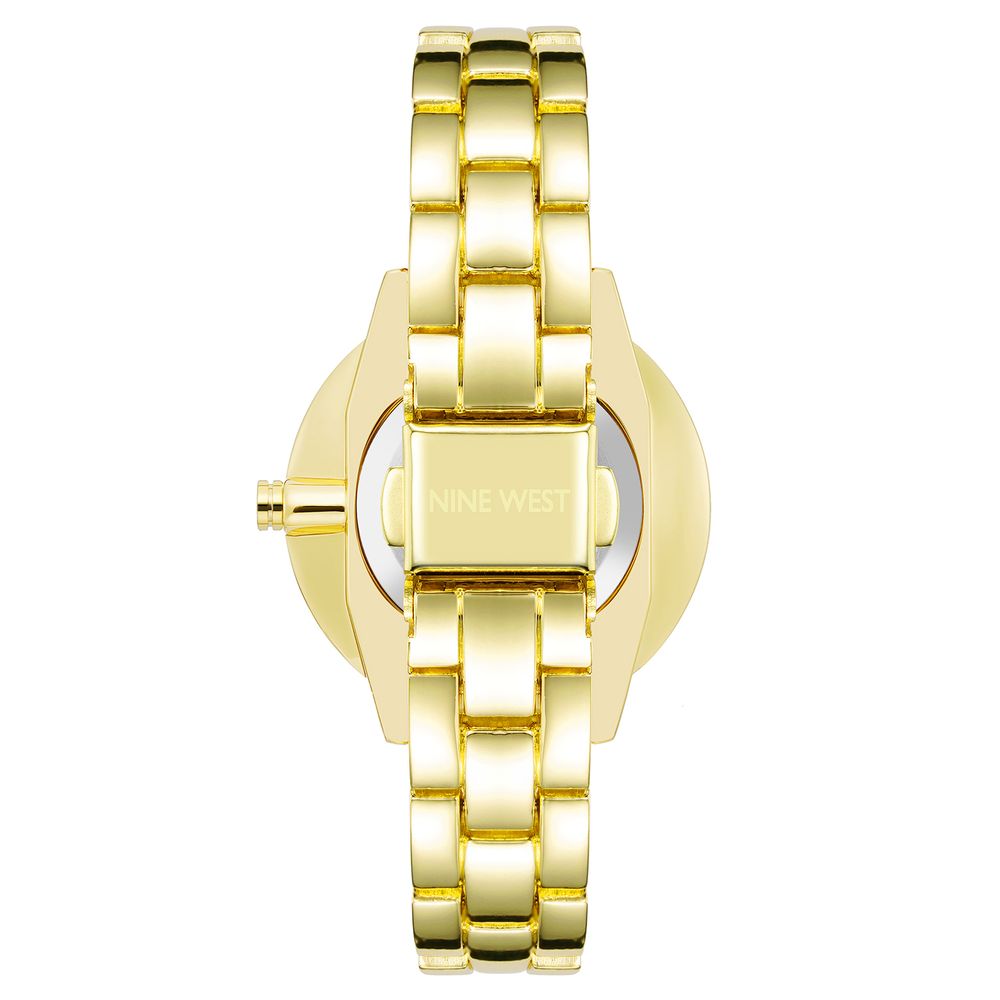 Nine West Gold Metal Dress Watch