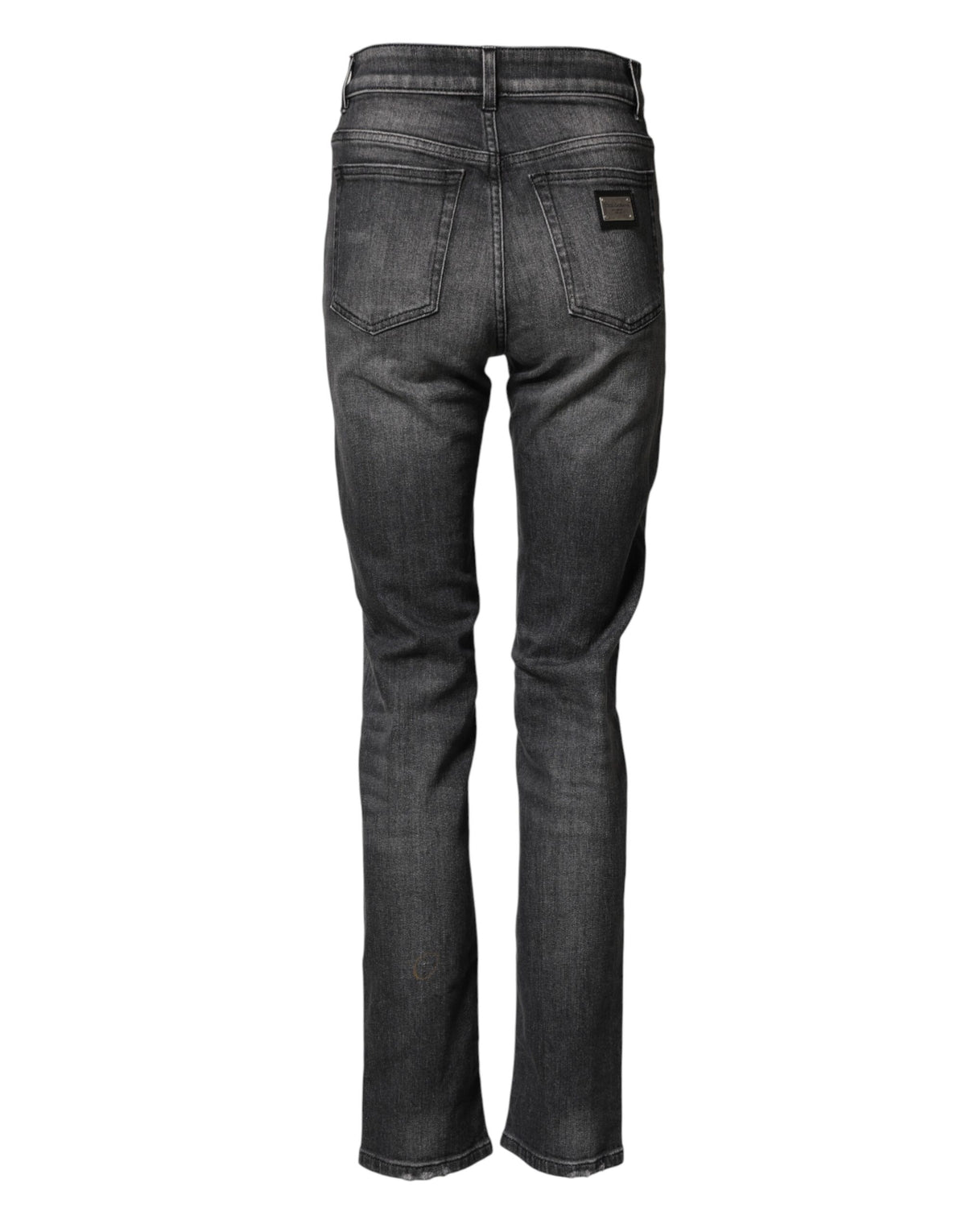 Dolce & Gabbana Gray High Waist Cotton Skinny Denim Jeans