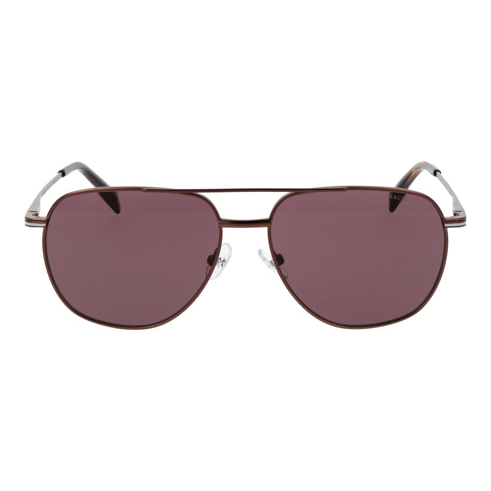 Hackett Brown Metal Sunglasses