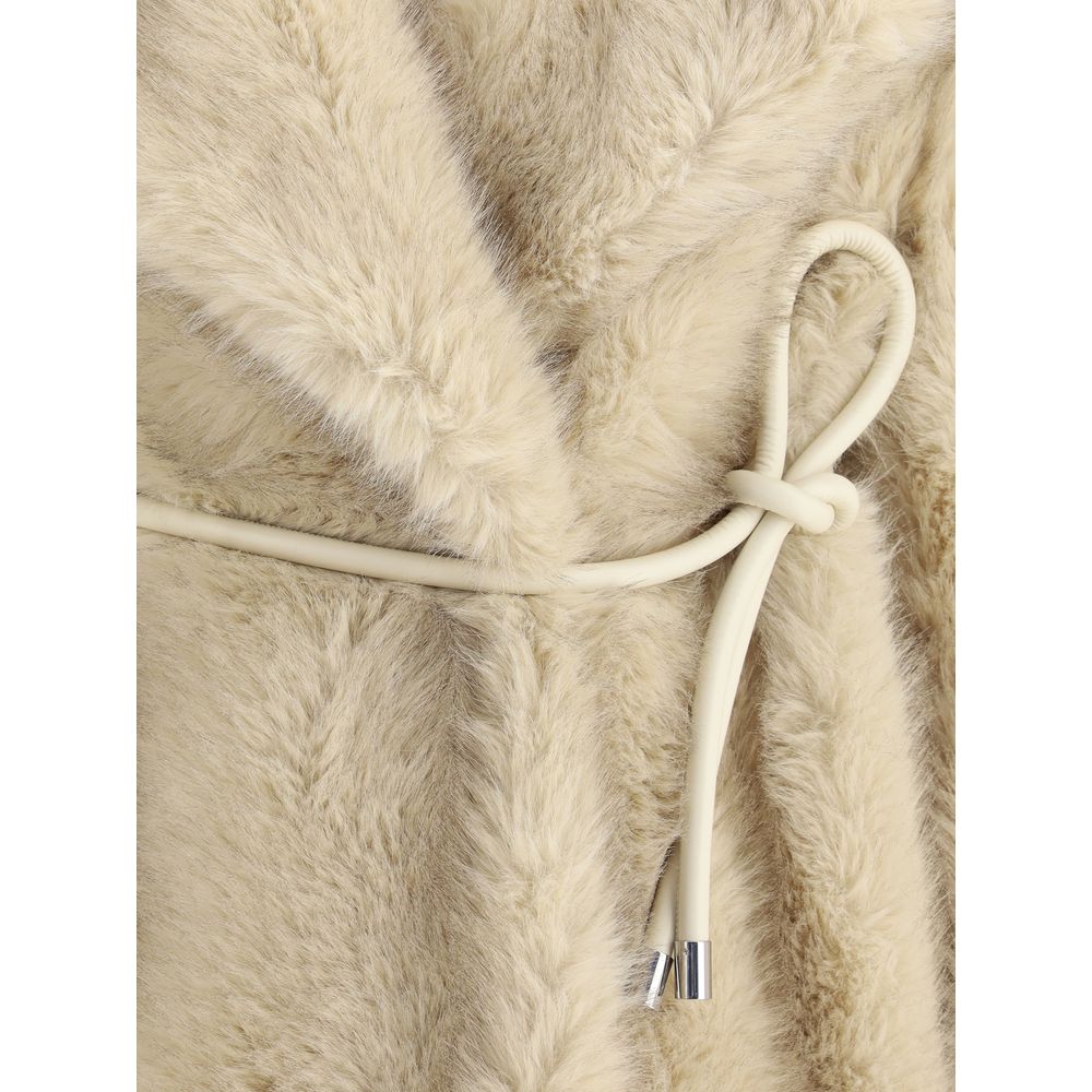 Max Mara Beige Polyester Coat