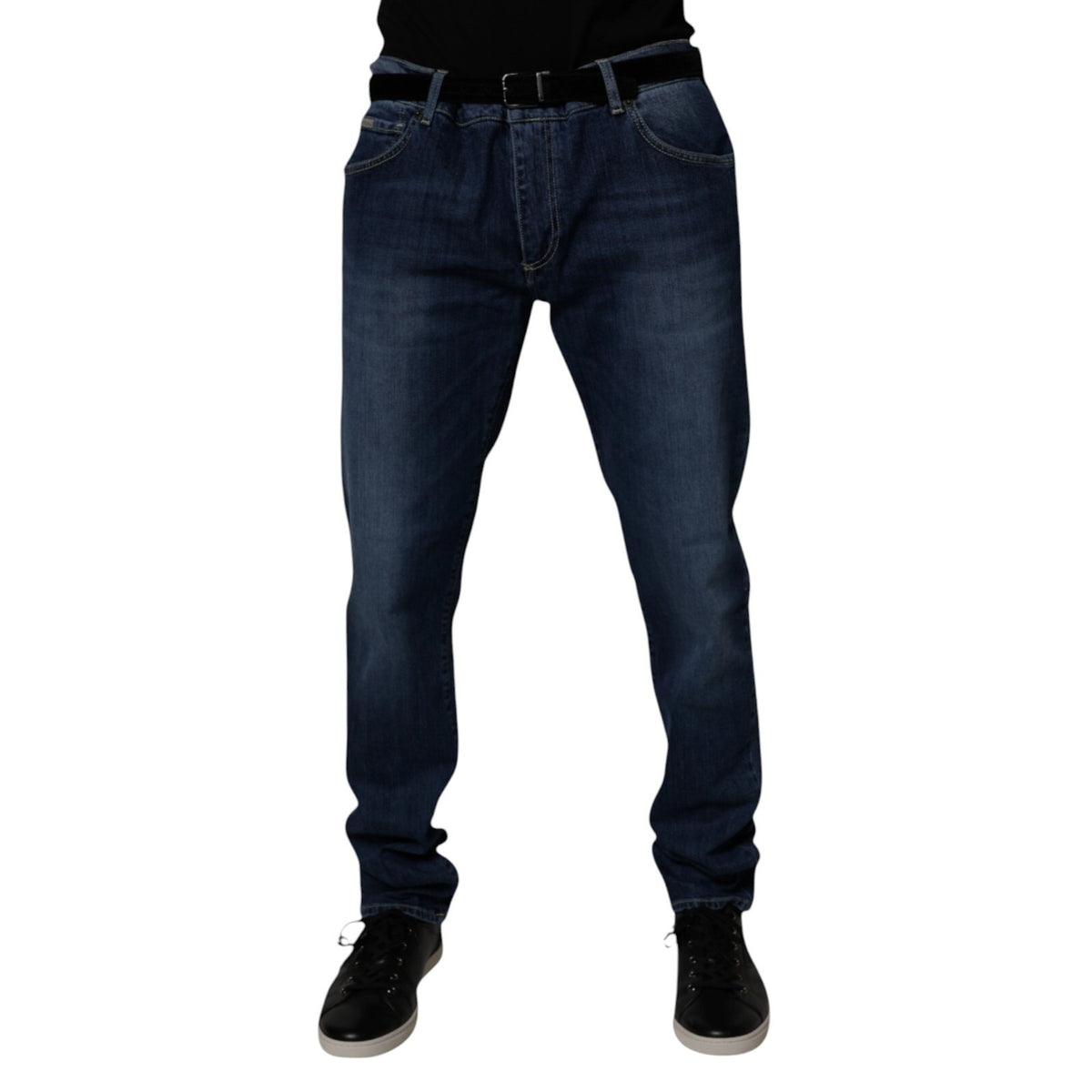 Dolce & Gabbana Blue Washed Cotton Stretch SkinnyDenim Jeans