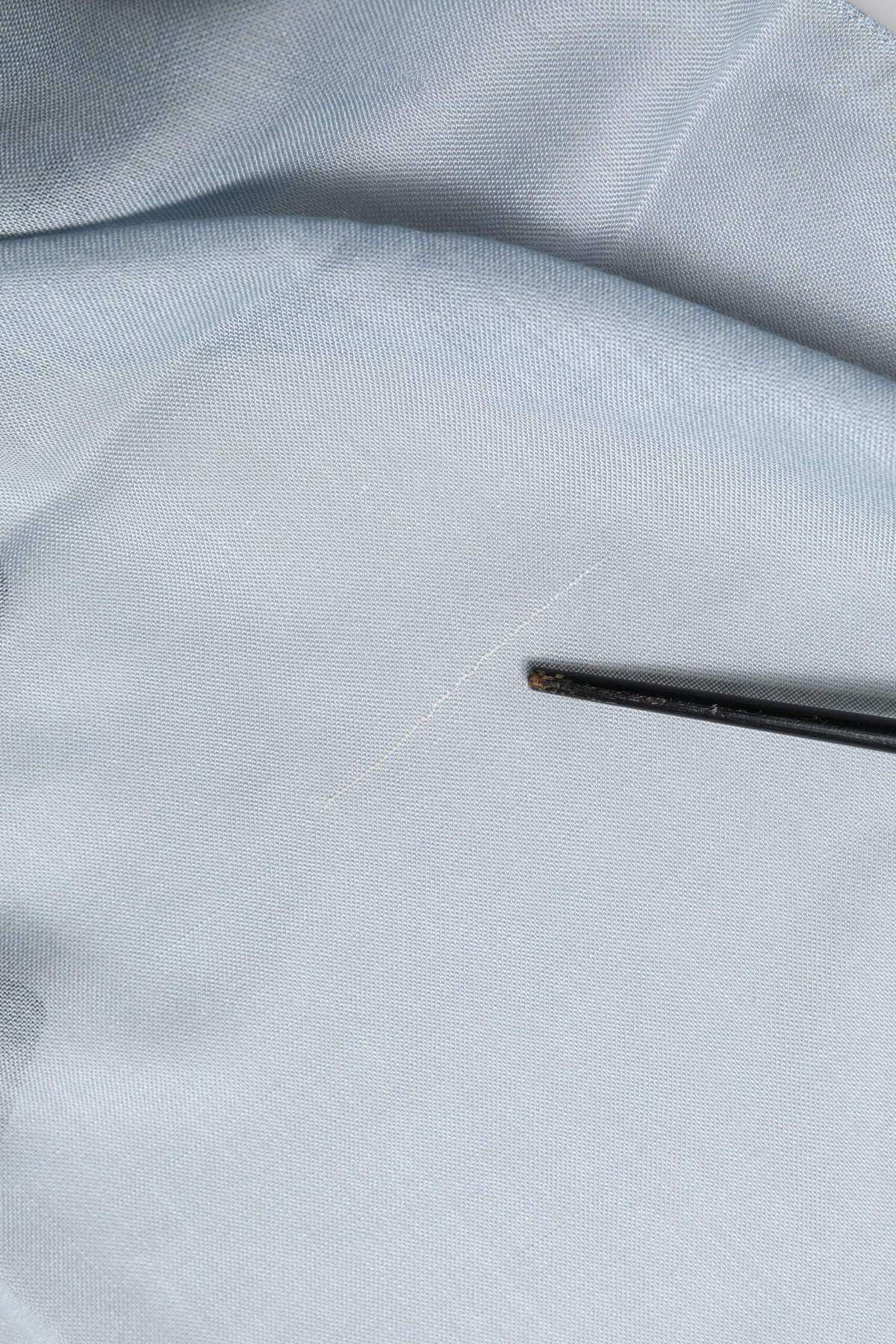 Dolce & Gabbana Light Blue Cashmere Knitted Shawl Scarf