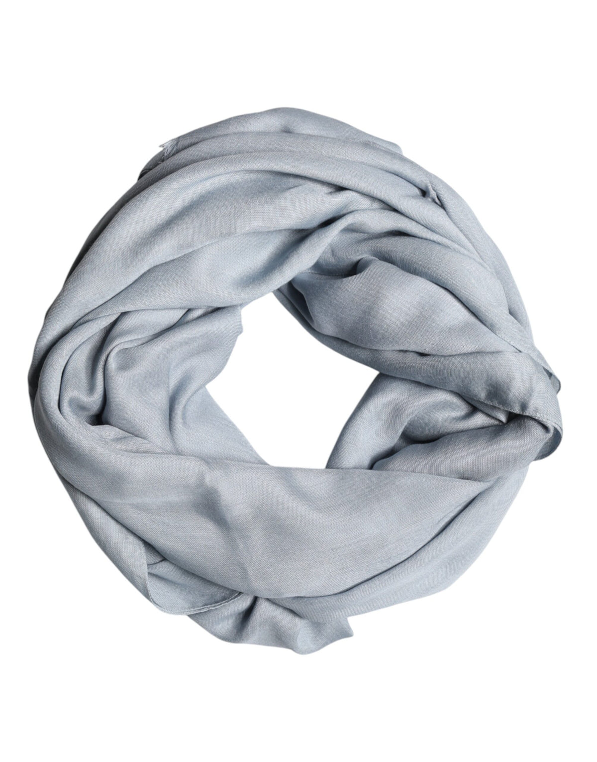 Dolce & Gabbana Light Blue Cashmere Knit Neck Wrap Scarf
