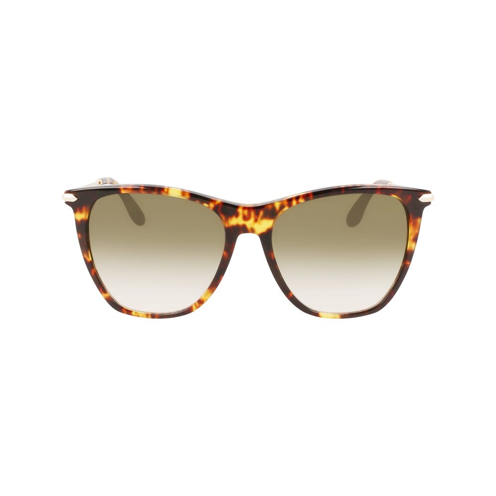 Victoria Beckham Brown Acetate Sunglasses