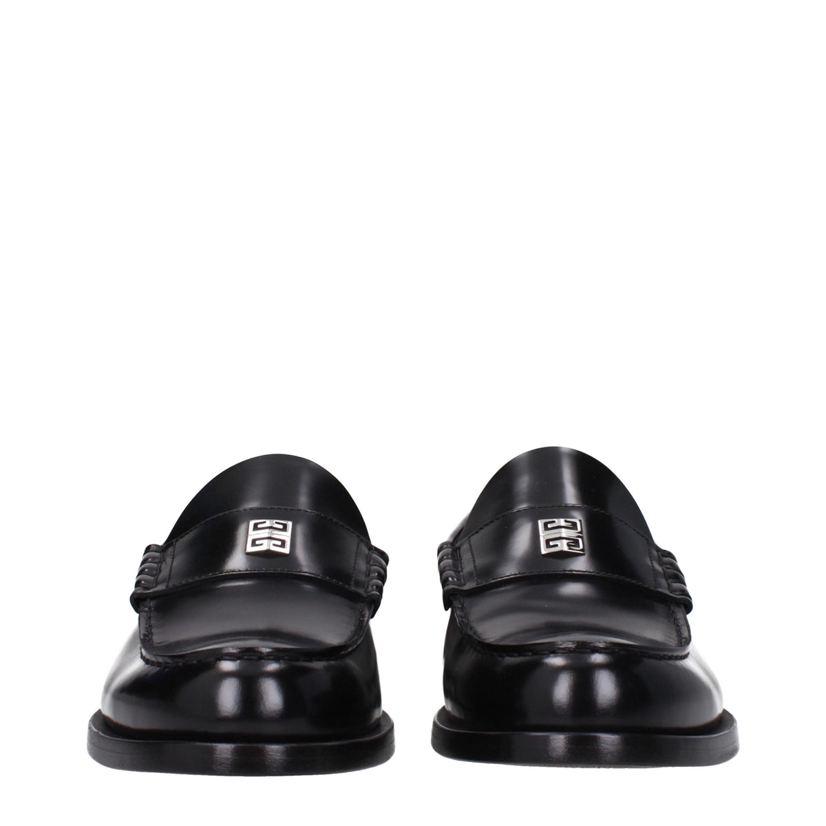 Givenchy Black Leather Slip-On Loafers