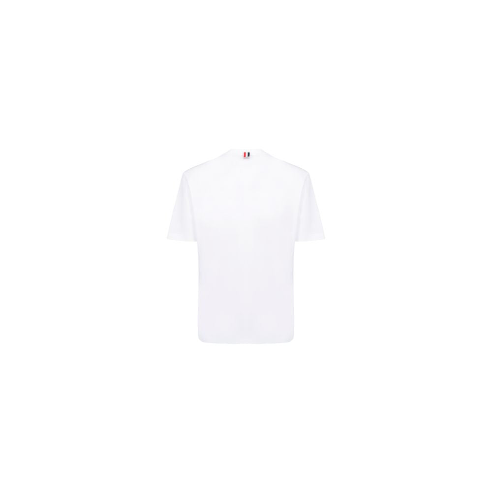 Thom Browne White Cotton T-Shirt