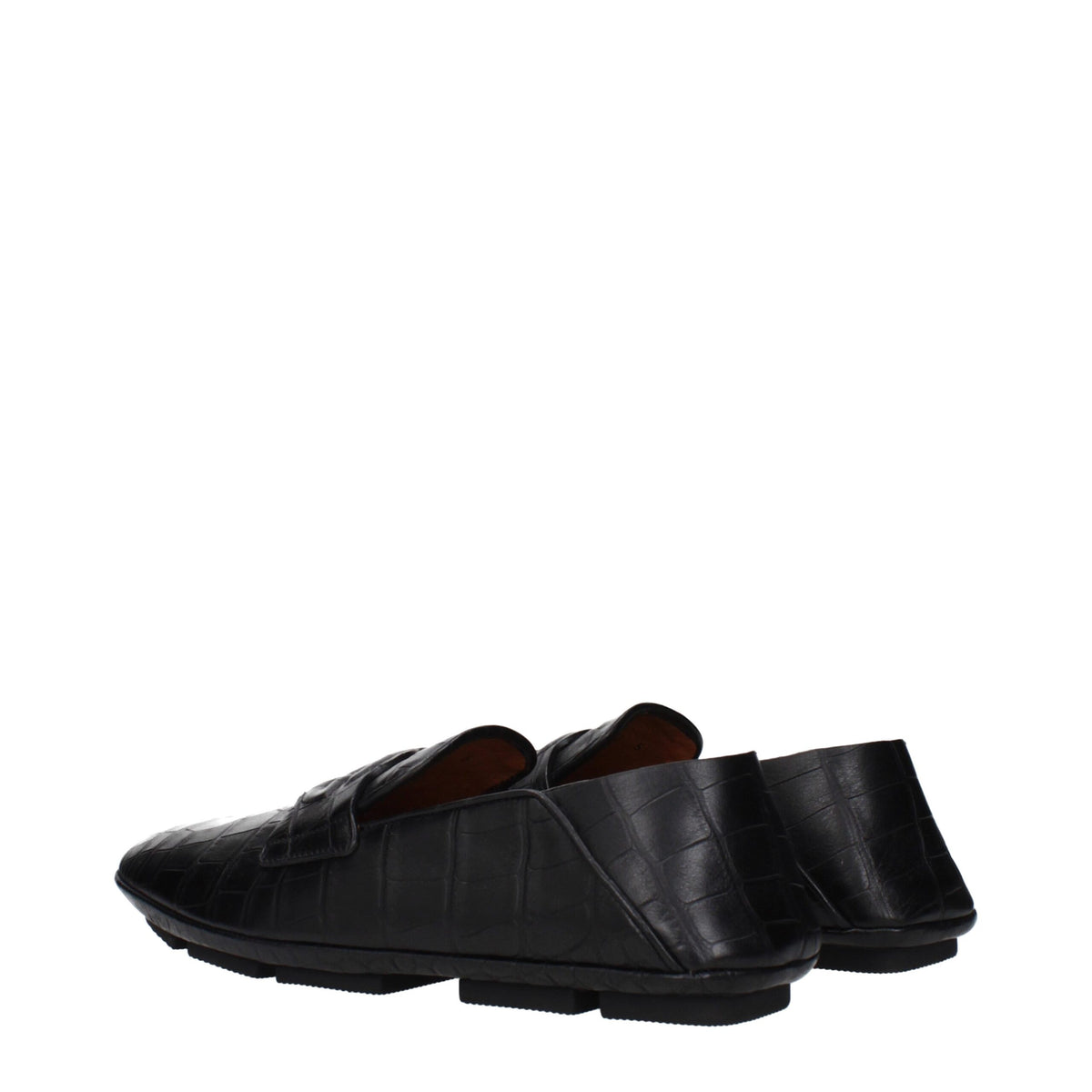 Dolce & Gabbana Black Leather Slip-On Loafers