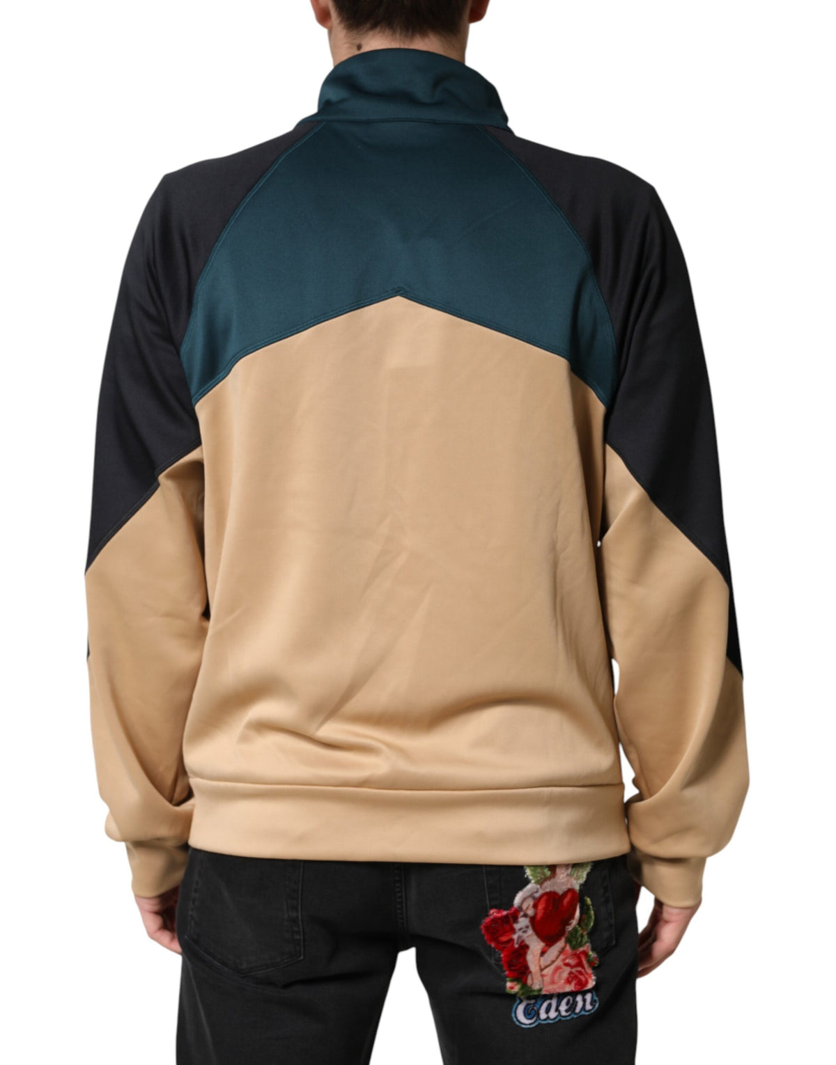 Dolce & Gabbana DG Mock Neck Sweatshirt Sweater  Multicolor