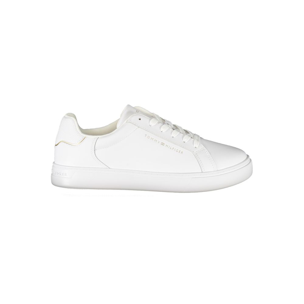 Tommy Hilfiger White Leather Women's Sneaker