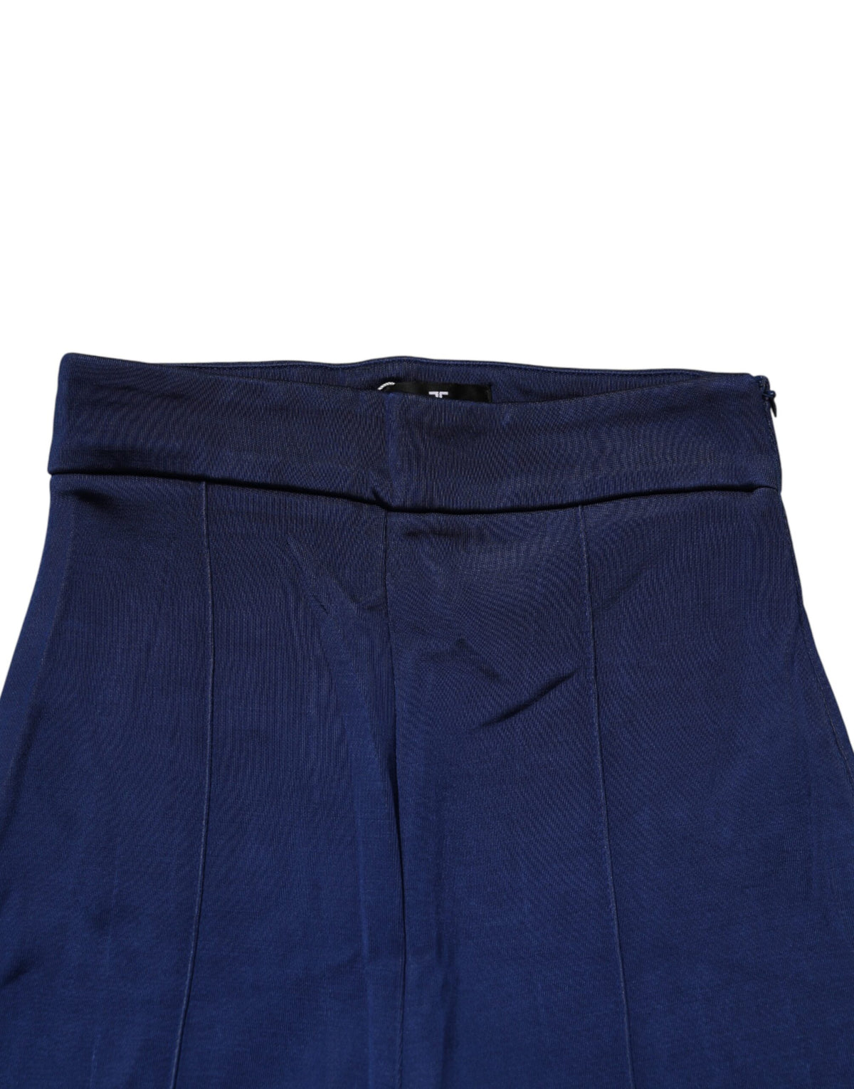 Elisabetta Franchi Navy Blue HighWaist Flare Leg Trouser Pants