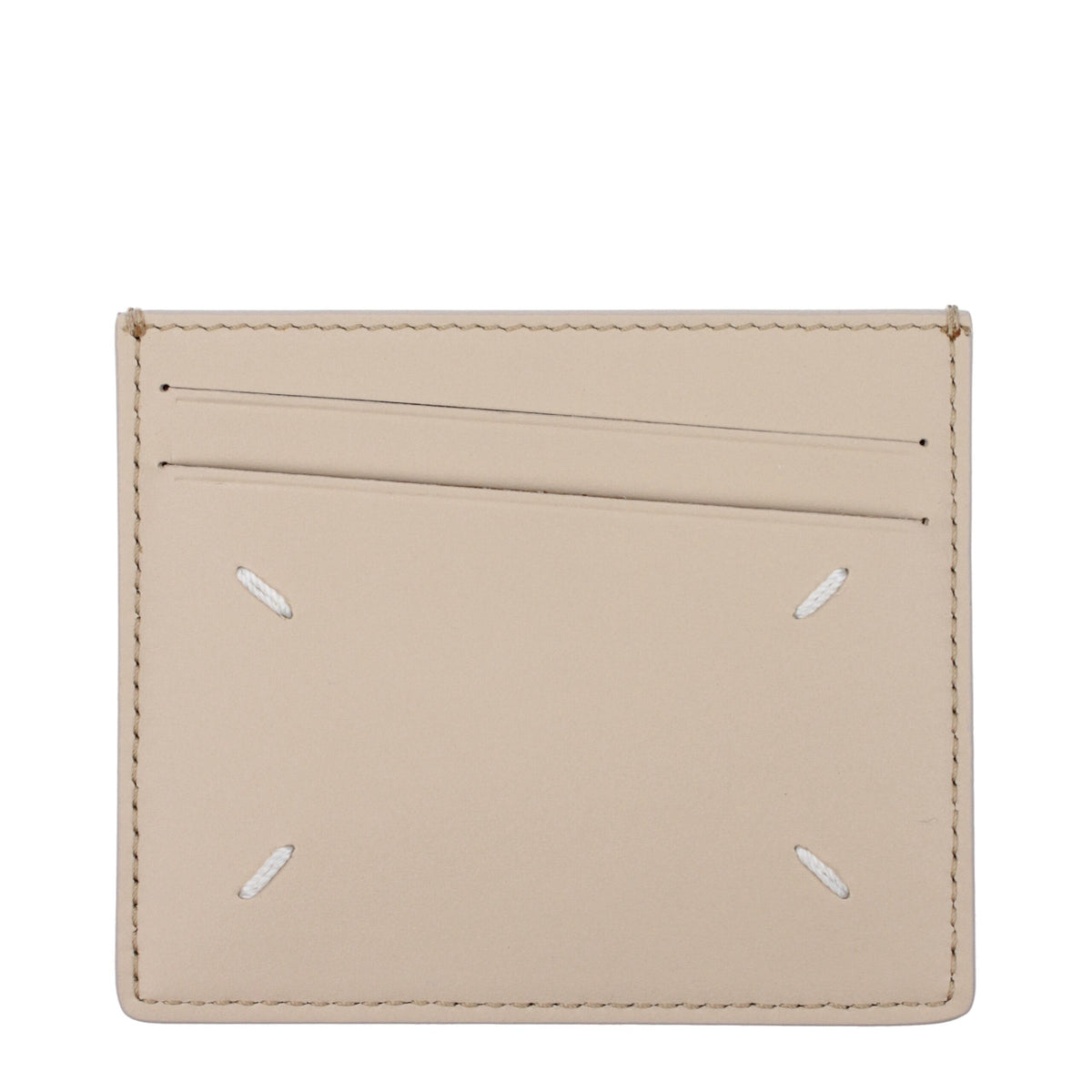 Maison Margiela Beige Leather Cardholder