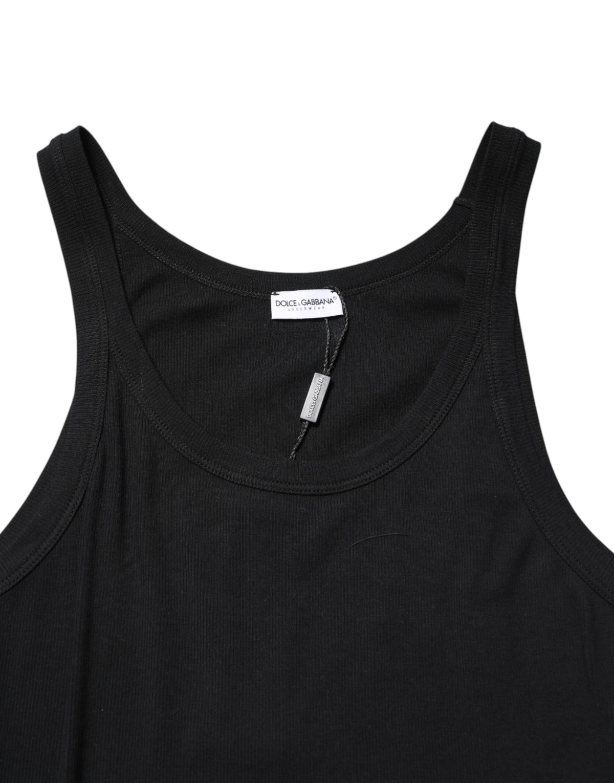 Dolce & Gabbana Black Sleeveless Round Neck Tank Top  T-shirt