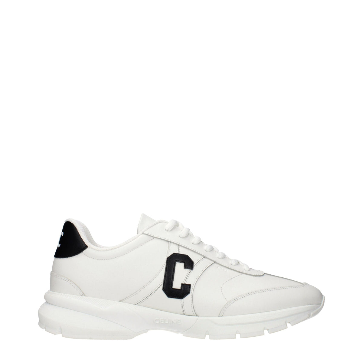 Celine White Leather Athletic Sneakers