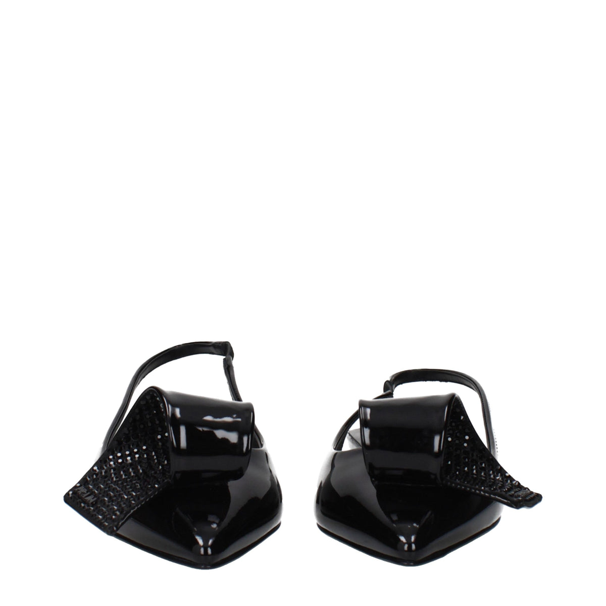 Prada Black Leather Flat Sandals