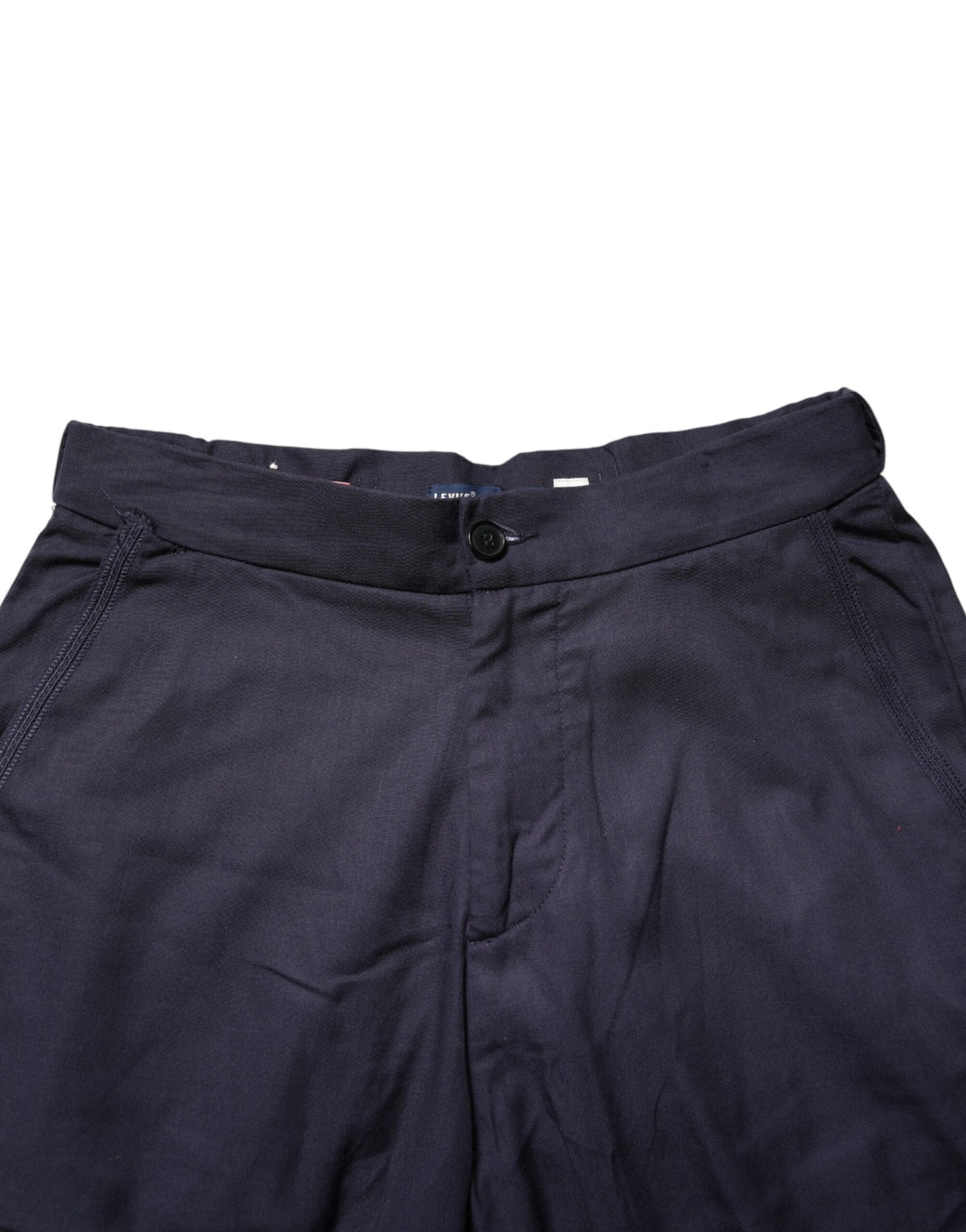 Levi's Navy Blue Straight High Waist Chino Casual Trouser Pants