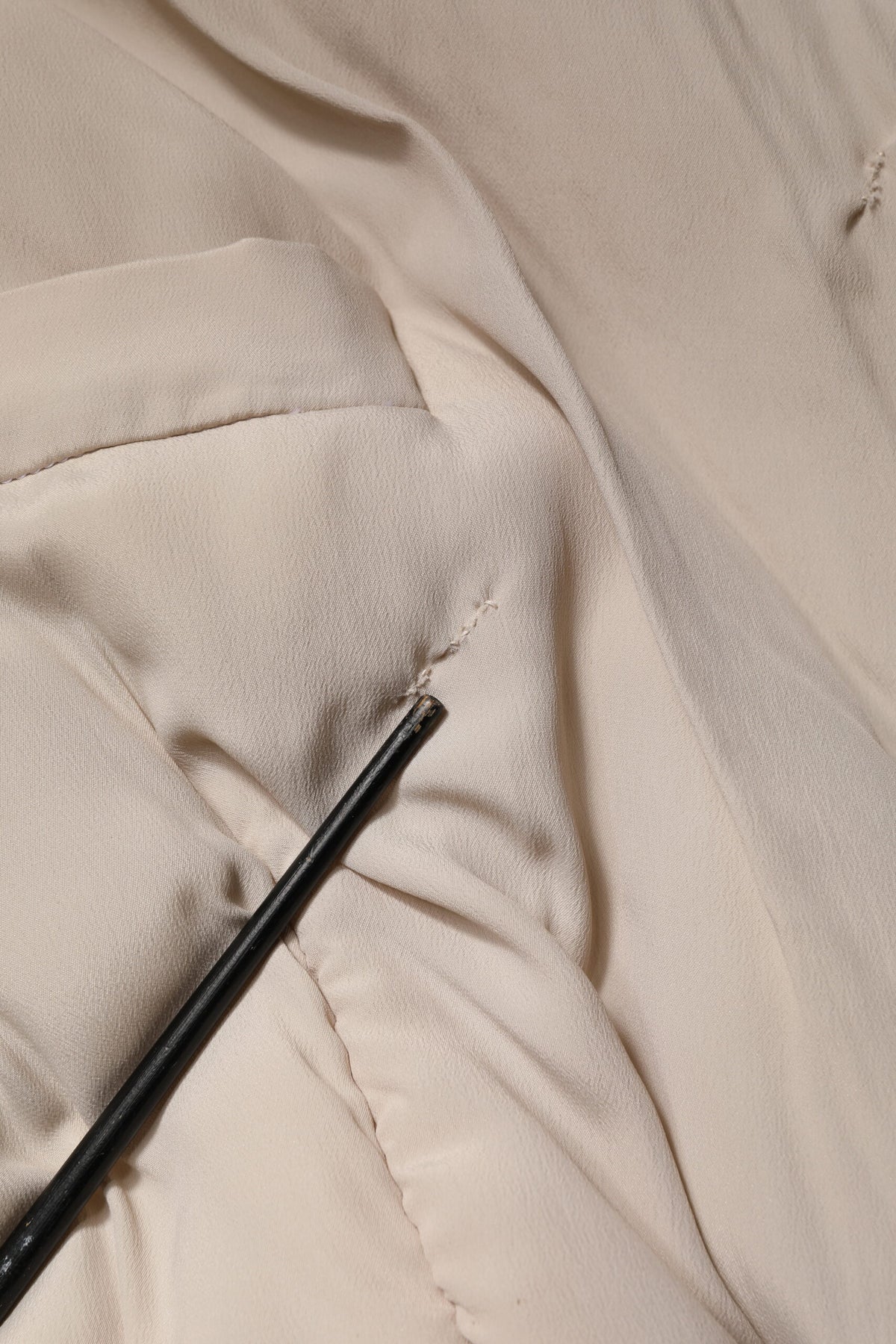 Dolce & Gabbana Beige Padded Collared Long Trench Coat Jacket