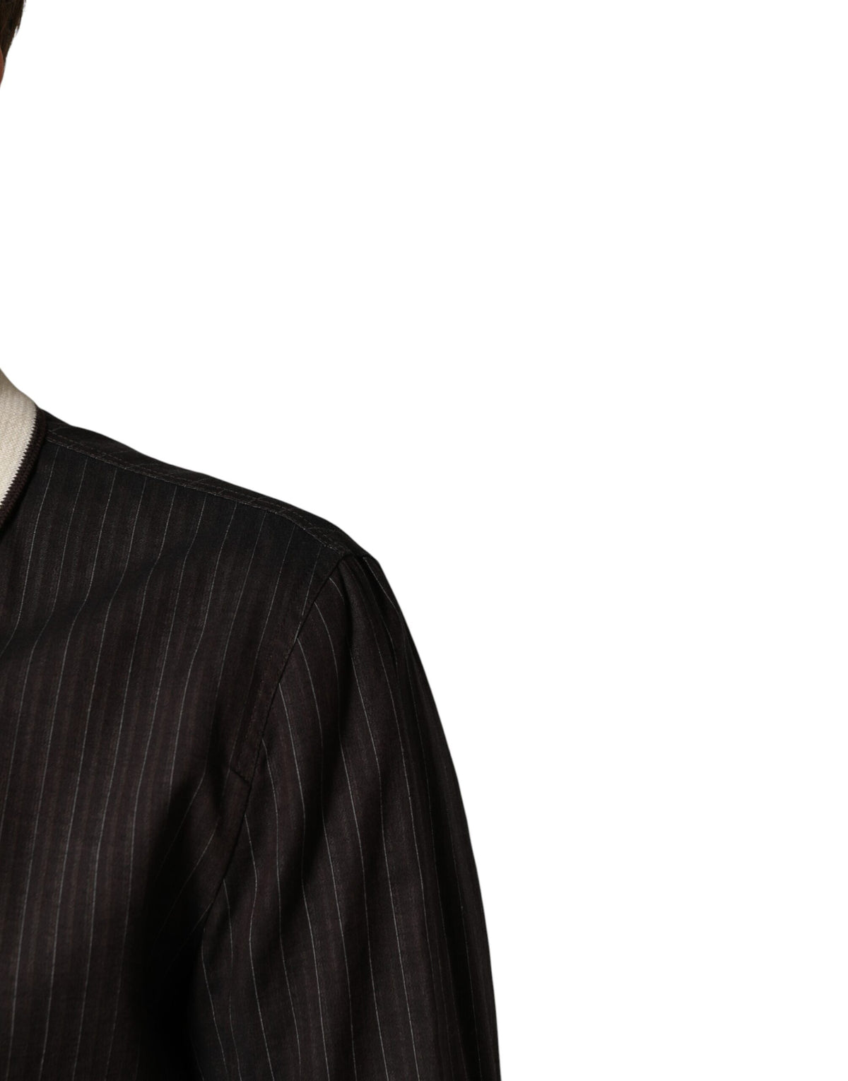 Dolce & Gabbana Brown Contrast Stripe Men Bomber Jacket