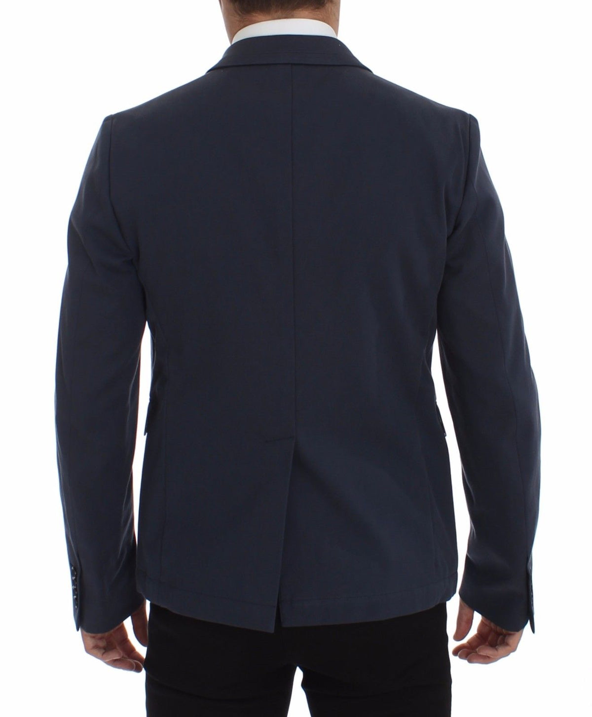 Veste blazer élégante en coton stretch bleu Dolce &amp; Gabbana