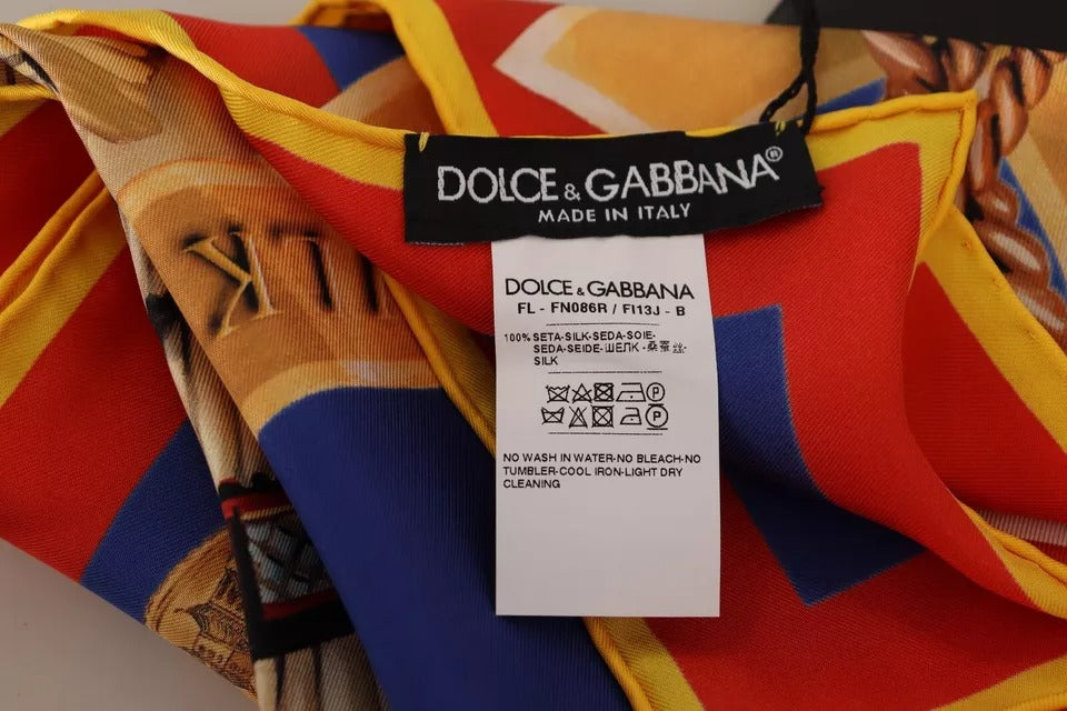 Bufanda tipo chal de seda multicolor de Dolce &amp; Gabbana Italia China