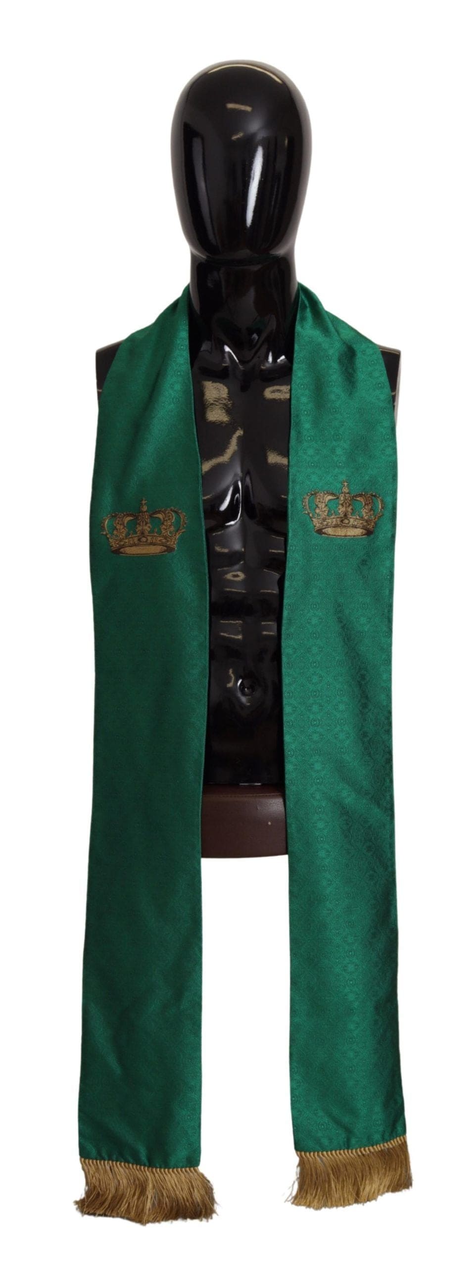 Bufanda elegante de seda verde para hombre de Dolce &amp; Gabbana