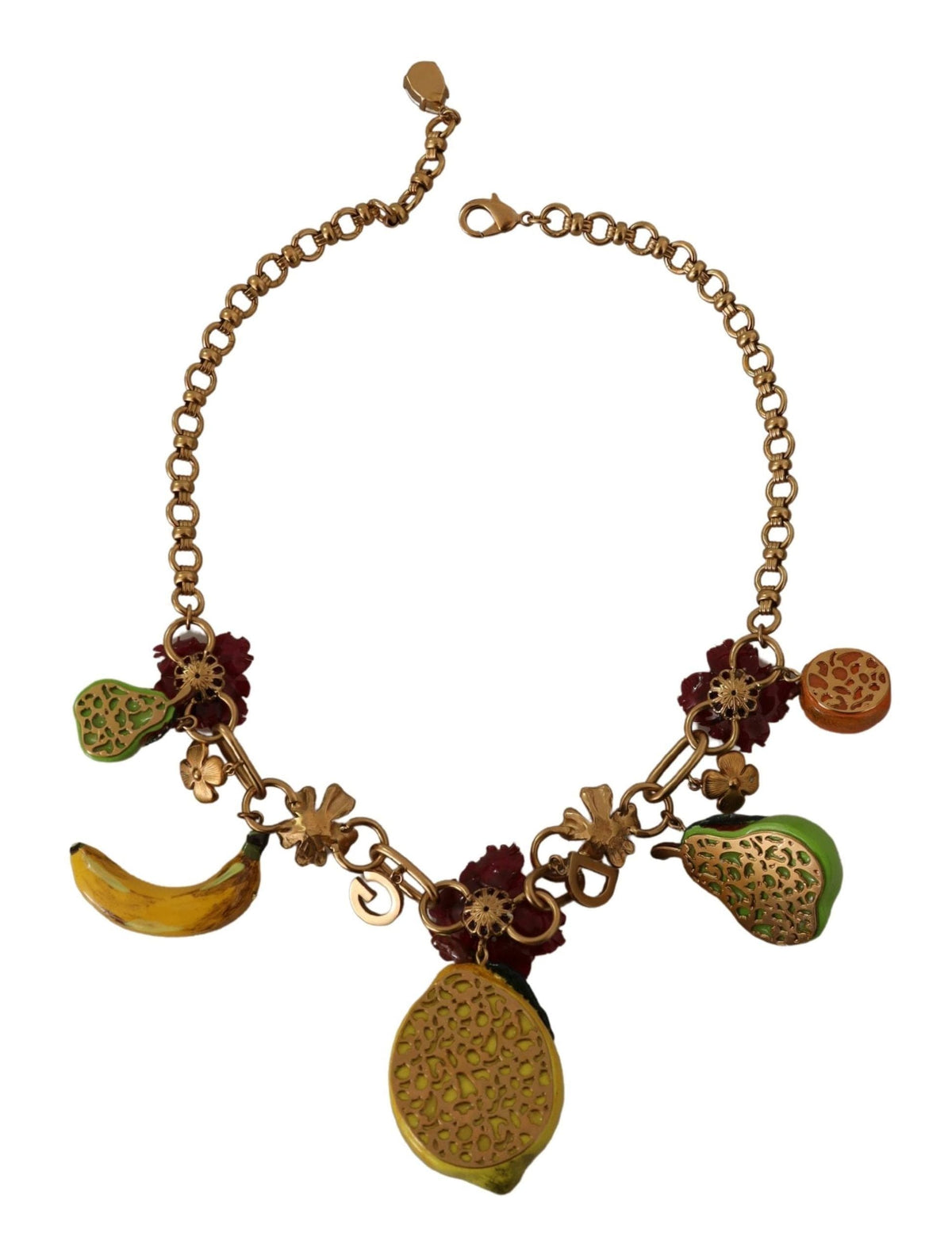 Collar con fruta siciliana elegante y dorado de Dolce &amp; Gabbana