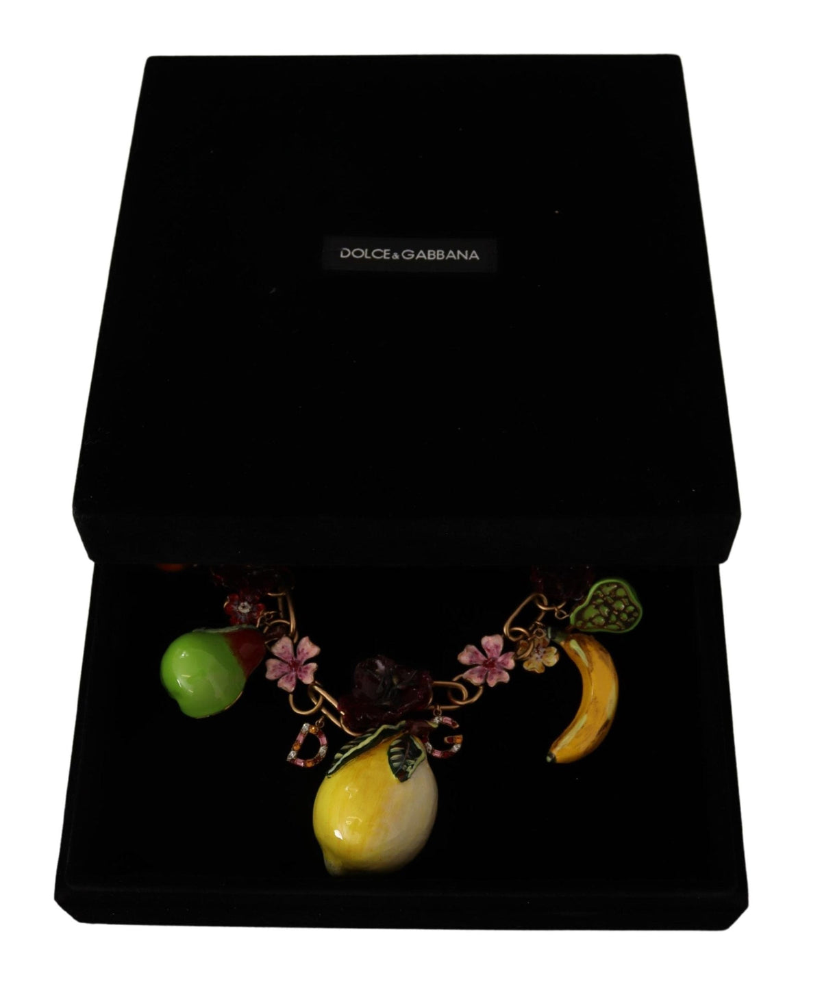 Collier Dolce &amp; Gabbana Chic Gold Statement avec fruits de Sicile