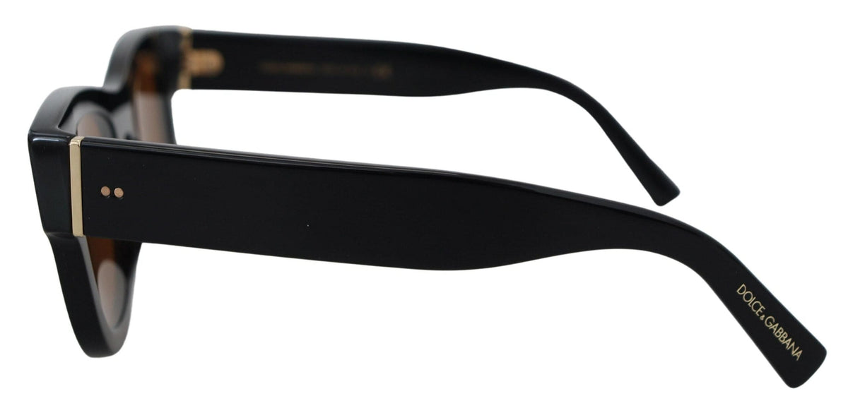 Lunettes de soleil chics en acétate marron Dolce &amp; Gabbana