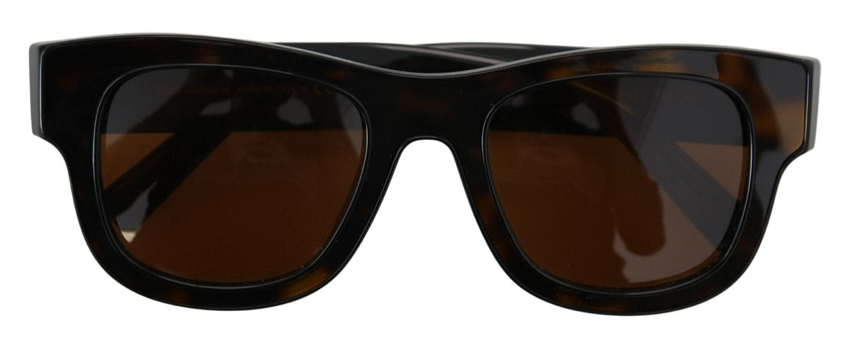 Lunettes de soleil chics en acétate marron Dolce &amp; Gabbana