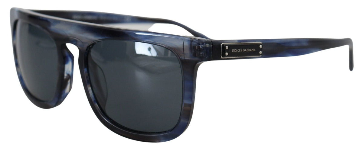 Gafas de sol elegantes de acetato azul Dolce &amp; Gabbana para mujer