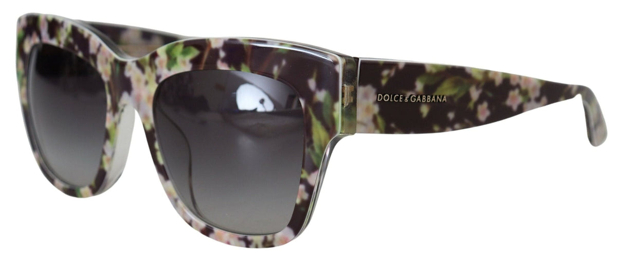 Lunettes de soleil élégantes noires multicolores dégradées Dolce &amp; Gabbana