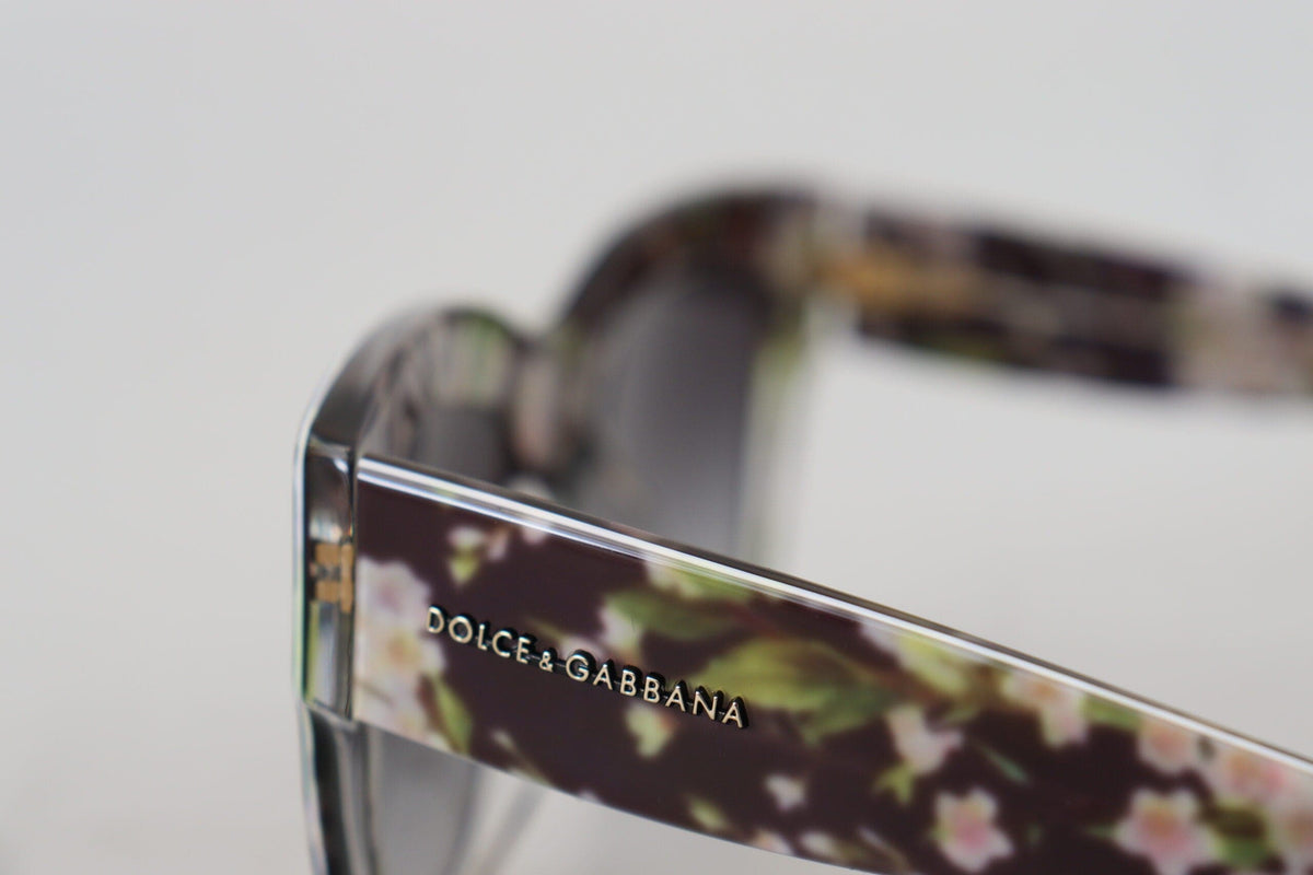 Lunettes de soleil élégantes noires multicolores dégradées Dolce &amp; Gabbana