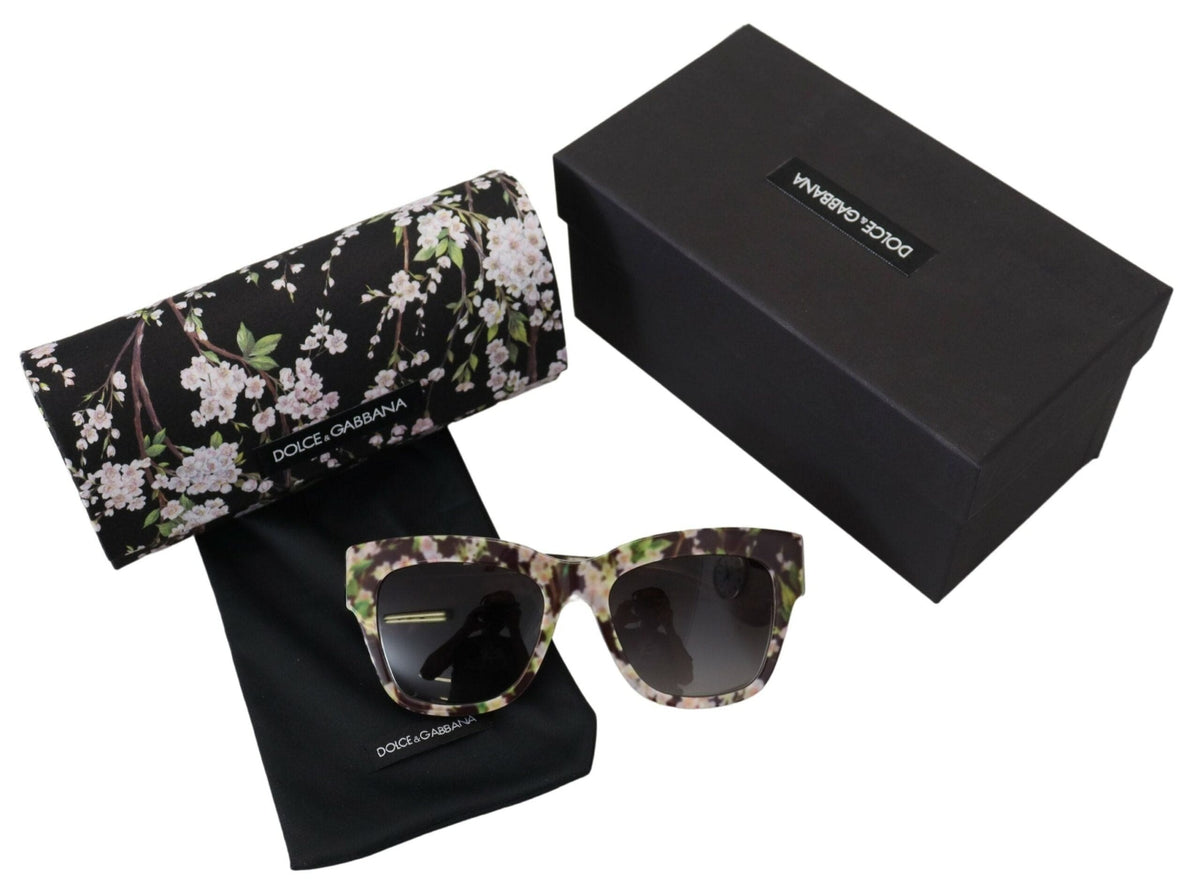 Lunettes de soleil élégantes noires multicolores dégradées Dolce &amp; Gabbana