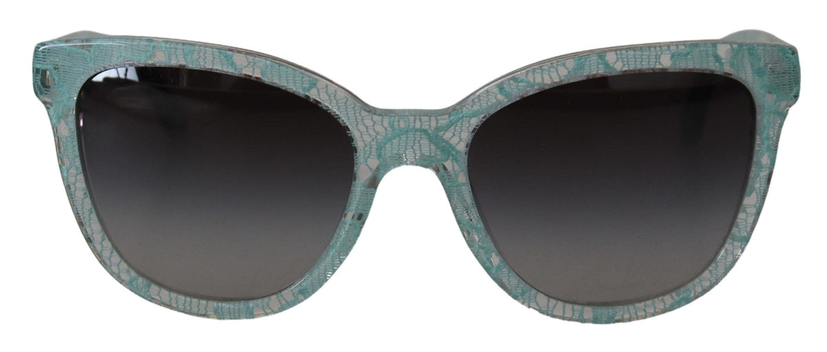 Gafas de sol elegantes de diseño con encaje siciliano de Dolce &amp; Gabbana