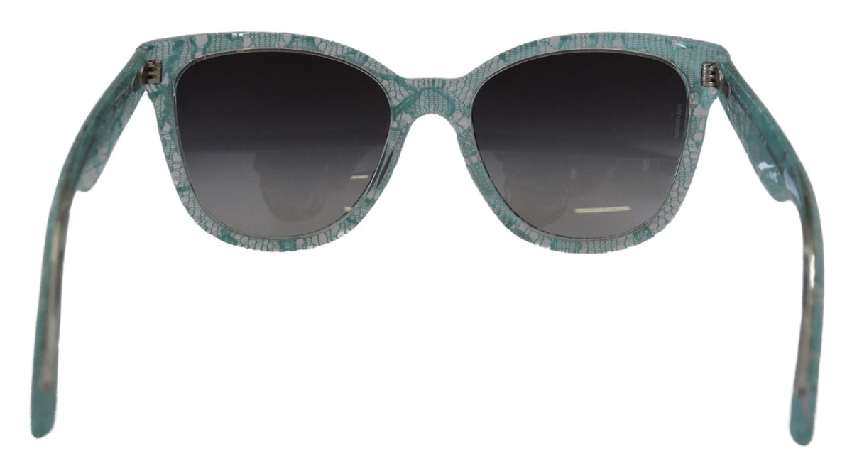 Gafas de sol elegantes de diseño con encaje siciliano de Dolce &amp; Gabbana