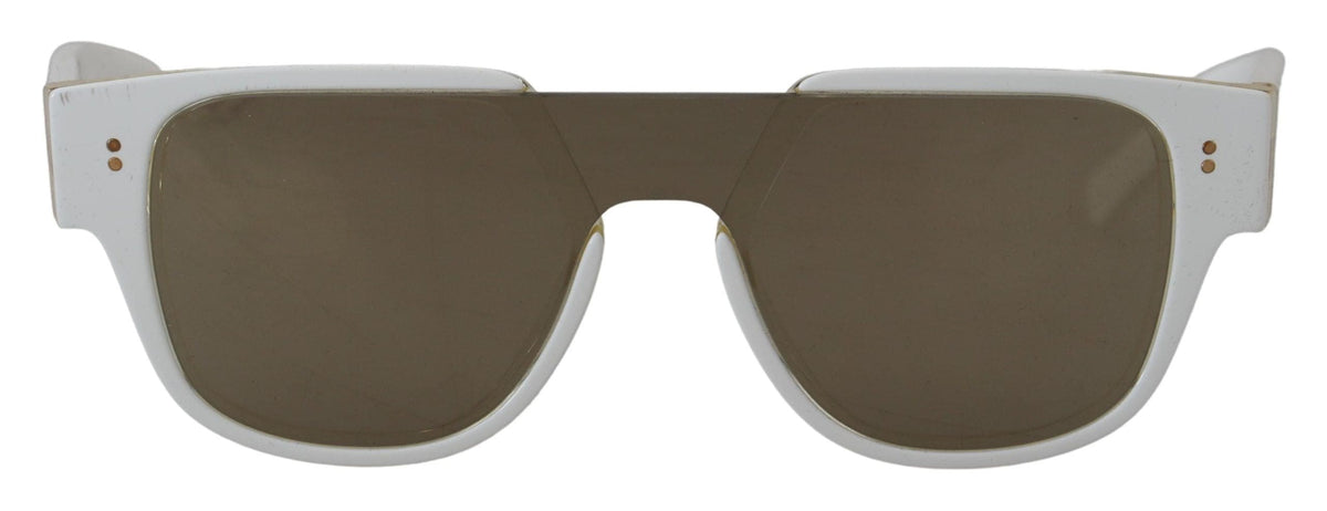 Gafas de sol elegantes de acetato blanco de Dolce &amp; Gabbana para mujer