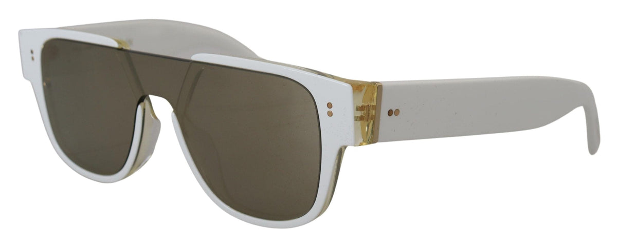 Gafas de sol elegantes de acetato blanco de Dolce &amp; Gabbana para mujer