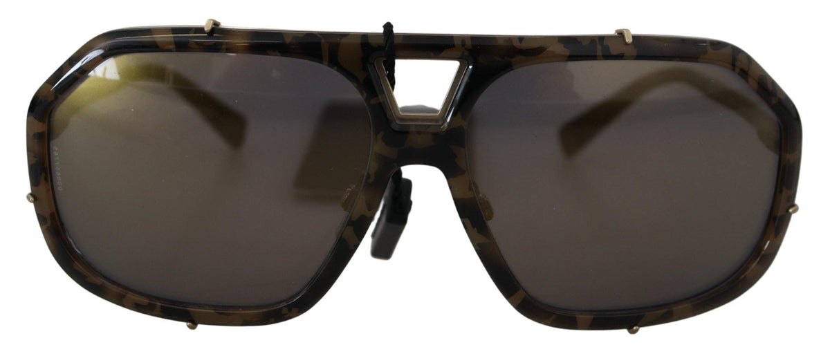 Lunettes de soleil aviateur effet miroir marron Dolce &amp; Gabbana Chic