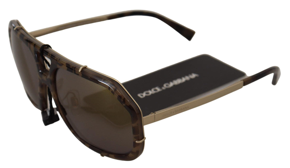 Lunettes de soleil aviateur effet miroir marron Dolce &amp; Gabbana Chic