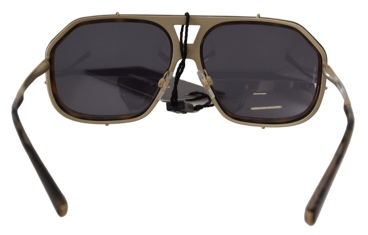 Lunettes de soleil aviateur effet miroir marron Dolce &amp; Gabbana Chic